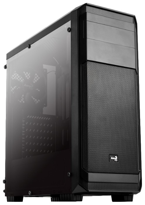 Корпус Aerocool Aero-300 Black, ATX, без БП, 1x USB 3.0, 2x USB 2.0