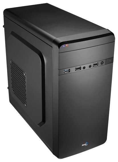 Корпус Aerocool Qs-180, mATX, без БП, 1 x USB 3.0, 2 x USB 2.0, съемный фильтр от пыли для БП
