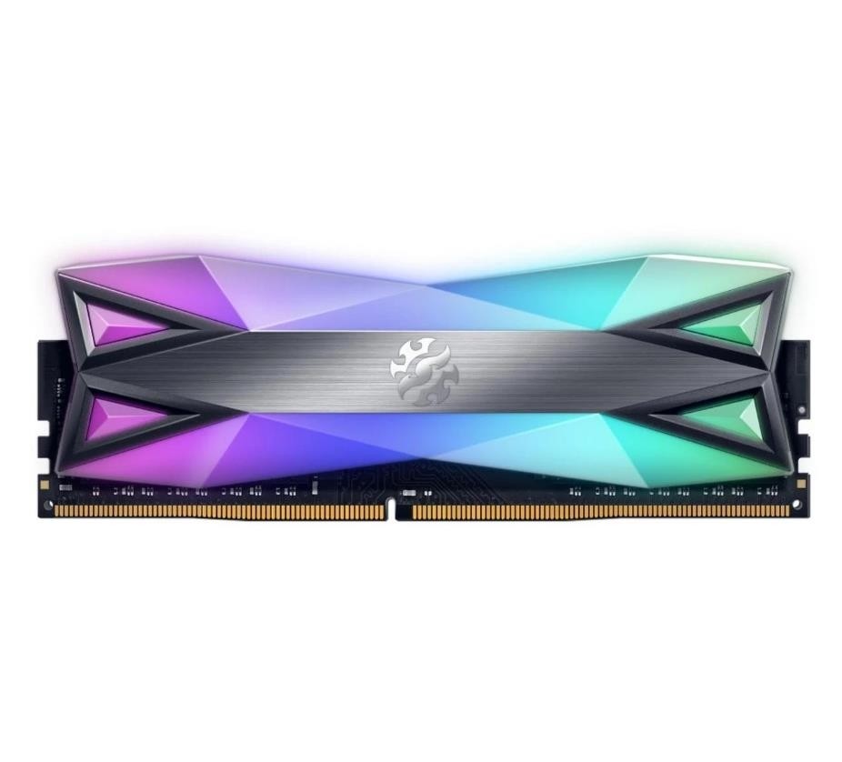 Модуль памяти ADATA DDR4 Общий объём памяти 16Гб Module capacity 16Гб Количество 1 3600 МГц Радиатор Множитель частоты шины 18 1.35 В RGB серый AX4U360016G18I-ST60