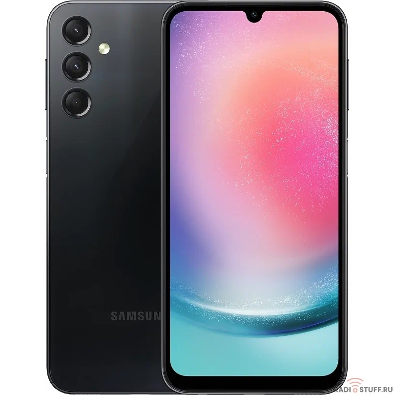 Смартфон Samsung SM-A245F Galaxy A24 128Gb 4Gb черный моноблок 3G 4G 6.4" 1080x2340 Android 13 50Mpix 802.11 a/b/g/n/ac NFC GPS GSM900/1800 GSM1900