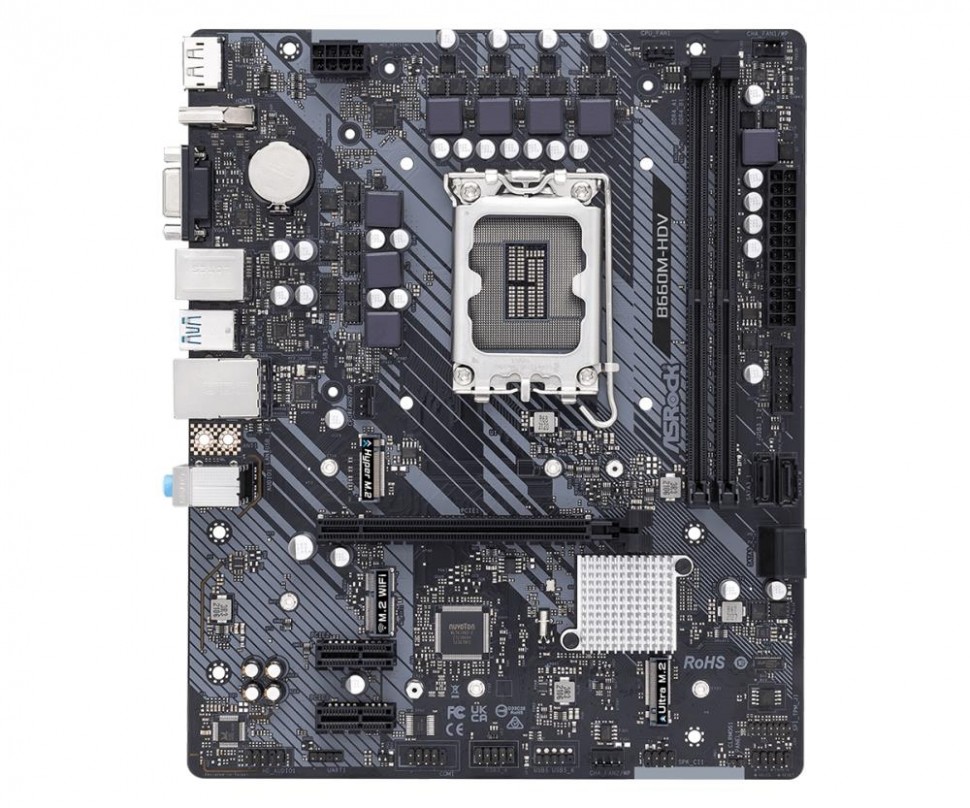 Материнская плата B660 S1700 MATX B660M-HDV ASROCK