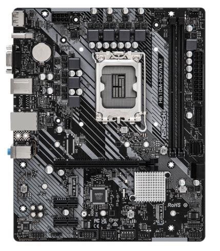 Материнская плата H610 S1700 MATX H610M-HDV/M.2 ASROCK