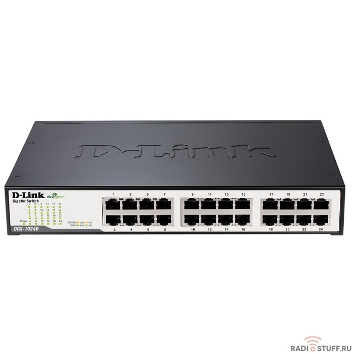D-Link DGS-1024D/I1A Неуправляемый коммутатор с 24 портами 10/100/1000Base-T