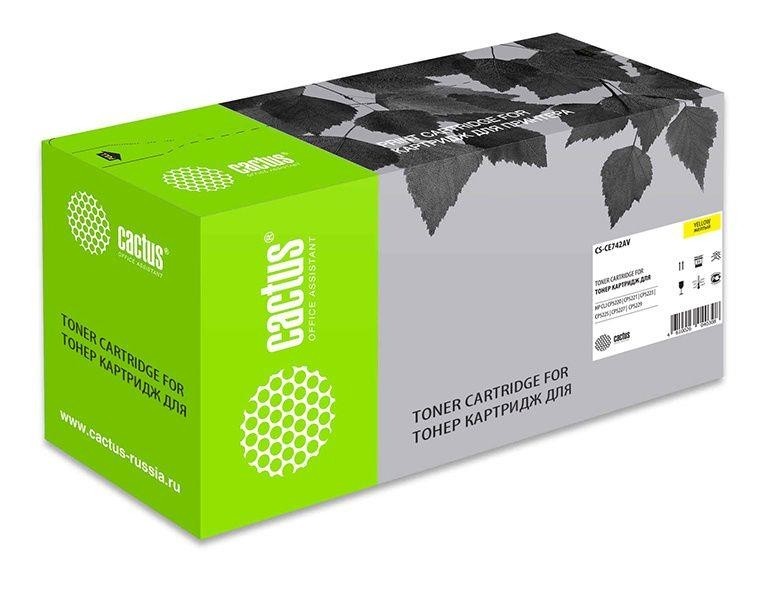 Картридж YELLOW /CP5220/CP5221 7.3K CS-CE742A CACTUS
