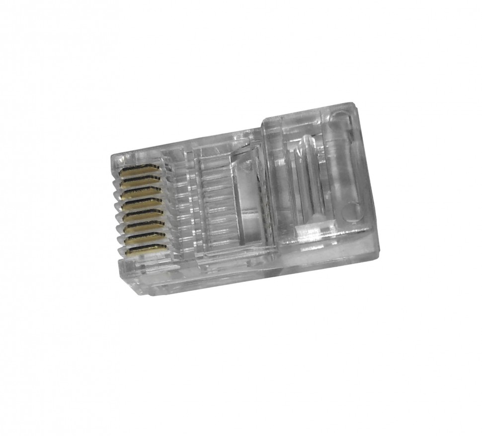 Коннектор RJ45 (8p8c) cat.5е, для одножильного и многожильного кабеля (нож с 3-мя зубцами), 100шт, NETKO Optima
