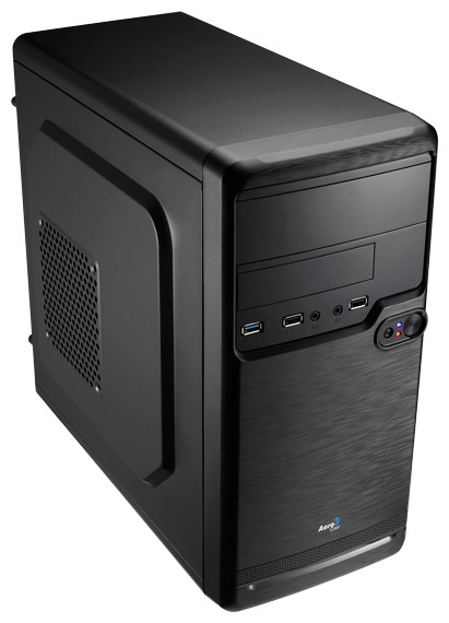 Корпус Aerocool Qs-182, mATX, без БП, 1 x USB 3.0, 2 x USB 2.0, съемный фильтр от пыли для БП