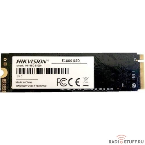 SSD M.2 HIKVision 256GB E1000 Series <HS-SSD-E1000/256G> (PCI-E 3.0 x4, up to 1950/1260MBs, 3D TLC, NVMe, 22x80mm)