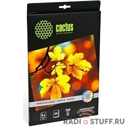 Cactus CS-HGA426020 Фотобумага Professional суперглянцевая А4 260 г/м2 20 листов