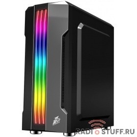 1STPLAYER R3-A-1R1 Корпус RAINBOW R3-A / ATX, tempered glass side panel / 1x 120mm LED fan inc. / R3-A-1R1