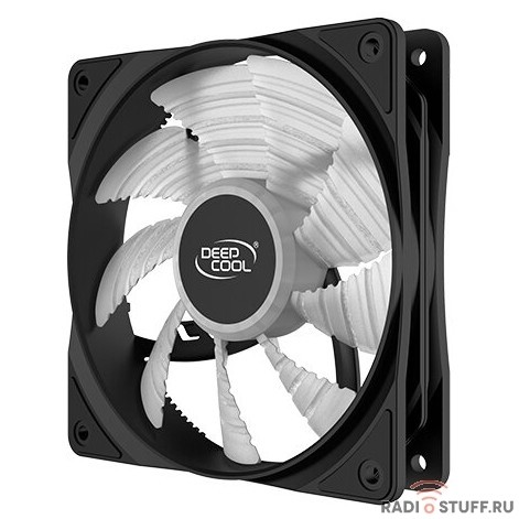 Вентилятор DEEPCOOL RF120W 120x120x25мм (96шт./кор, LED White подсветка, 1300об/мин) Retail