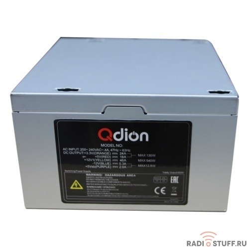 FSP 600W ATX Q-Dion QD-600-PNR 80+ {600W, 120mm, 5xSATA, 2xPCI-E, APFC, 80+}