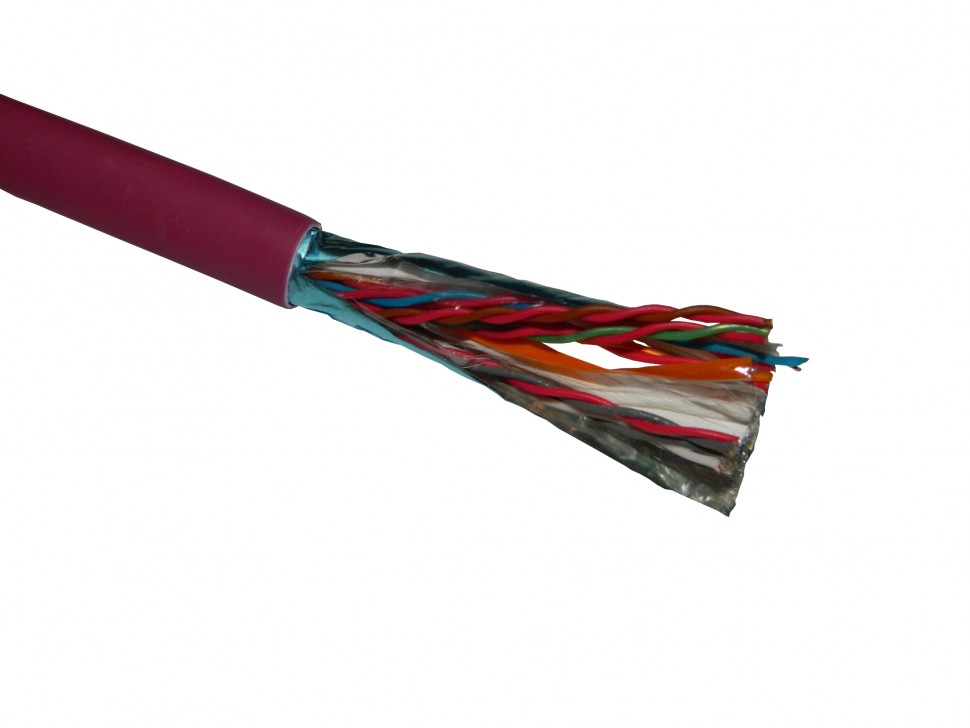 Кабель NETKO FTP10 cat.5e, 305м, 0,5мм, нг(А)-HF FR-LSZH - малодымный, не содержащий галогенов, фиолетовый